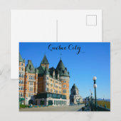 QUEBEC CITY POSTCARD POSTKARTE (Vorne/Hinten)