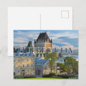 QUEBEC CITY POSTCARD POSTKARTE (Vorne/Hinten)
