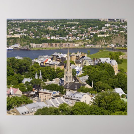 Quebec City, Quebec, Canada. Looking down on the Poster (Vorne)
