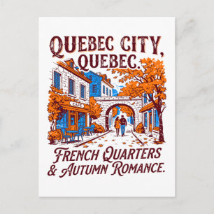 Quebec City Quebec Französische Viertel Herbstroma Postkarte