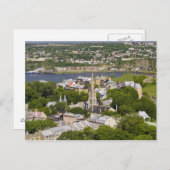 Quebec City, Quebec, Kanada. Blick nach unten auf Postkarte (Vorne/Hinten)