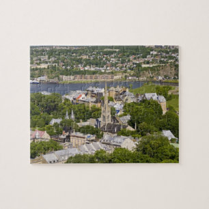 Quebec City, Quebec, Kanada. Ein Blick nach unten Puzzle