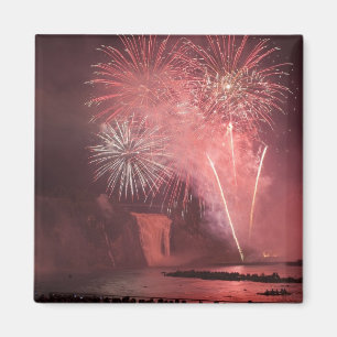 Québec City, Québec, Kanada. Feuerwerk am Parc 2 Magnet
