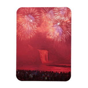 Québec City, Québec, Kanada. Feuerwerk am Parc Magnet