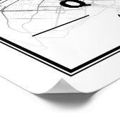 Quebec City Quebec Kanada Reiseplan Poster (Ecke)