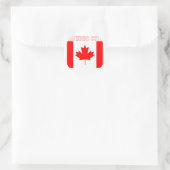 Quebec City Runder Aufkleber (Tasche)