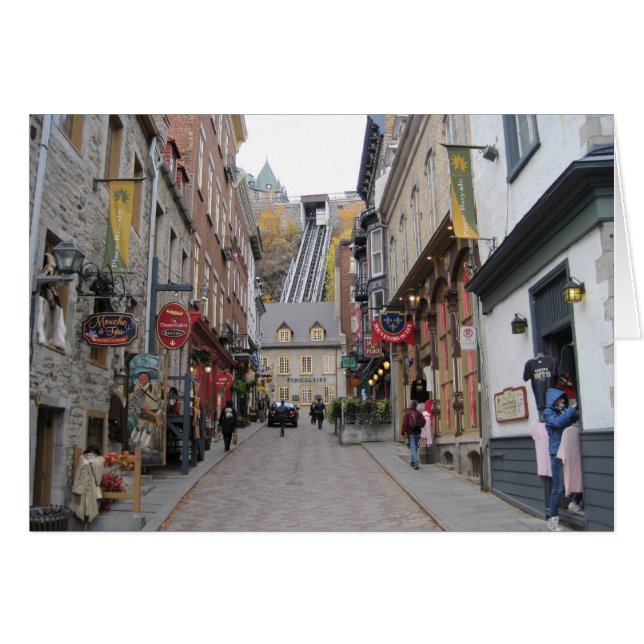 Quebec City Street (Vorderseite (Horizontal))