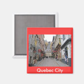 Quebec City Street Magnet (Vorderseite/Rückseite)