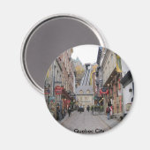 Quebec City Street Magnet (Vorderseite/Rückseite)