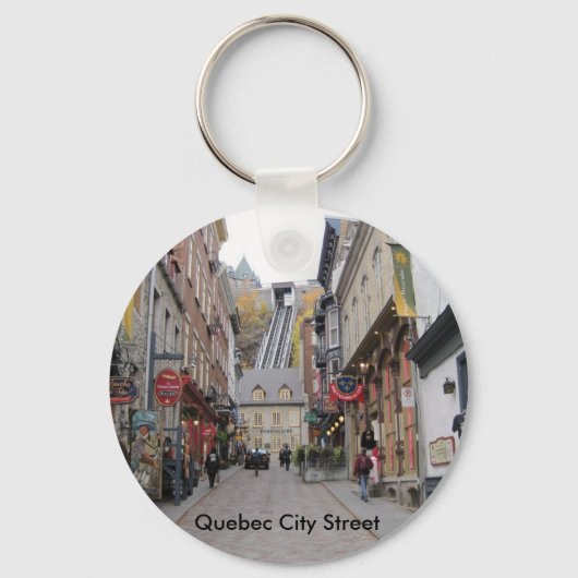 Quebec City Street Schlüsselanhänger (Vorderseite)