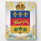 Quebec Coat of Arms Fotoplatte (Vorderseite)