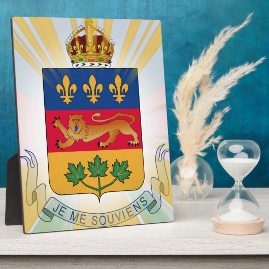 Quebec Coat of Arms Fotoplatte (Seite)