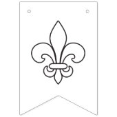 Québec drapeau fleur de lys Délicat Wimpelkette (Zweite Fahne)