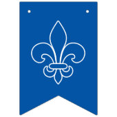 Québec drapeau fleur de lys Délicat Wimpelkette (Dritte Fahne)
