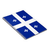 Québec drapeau fleur de lys notizblock (Rechte Seite)