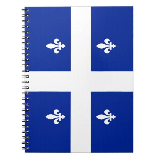 Québec drapeau fleur de lys notizblock (Vorderseite)