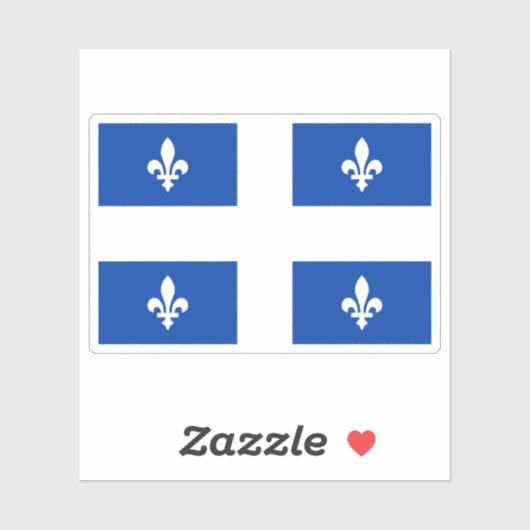 Quebec Flag Graphic Aufkleber (Blatt)