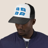 Quebec Flag Hat Truckerkappe (Beispiel)