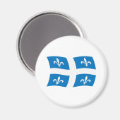 Quebec Flag Magnet (Vorderseite/Rückseite)