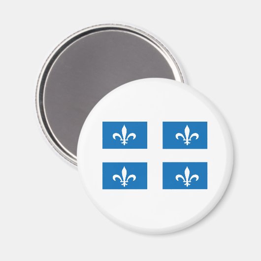 QUEBEC FLAG MAGNET (Vorderseite/Rückseite)