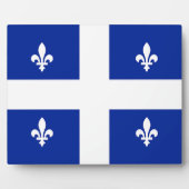 Quebec Flag Plaque Fotoplatte (Vorderseite)