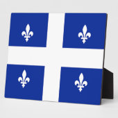 Quebec Flag Plaque Fotoplatte (Seite)