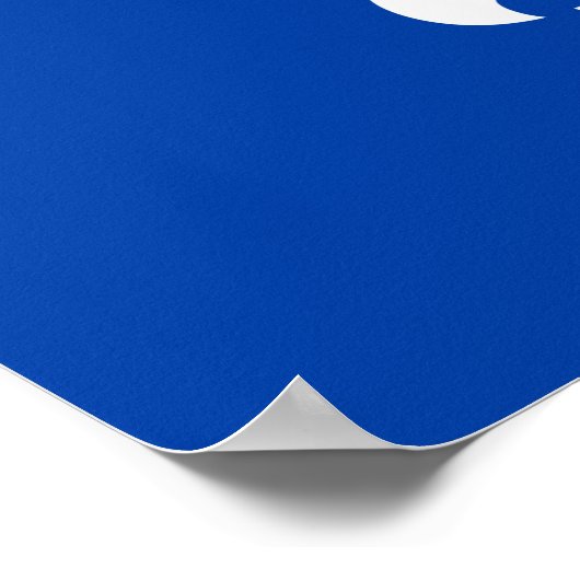 Quebec Flag Poster (Ecke)