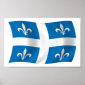 Quebec Flag Poster Print (Vorne)
