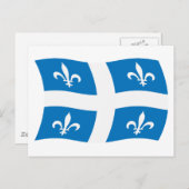 Quebec Flag Postkarte (Vorne/Hinten)