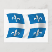 Quebec Flag Postkarte (Vorderseite)