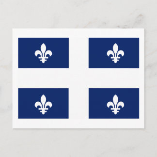 Quebec Flag (Provinz) Postkarte