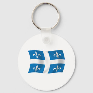 Quebec Flag Schlüsselanhänger