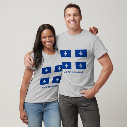 Quebec Flag T - Shirt (Unisex)