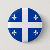 Quebec-Flagge Button (Vorderseite)