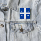 Quebec-Flagge Button (Beispiel)