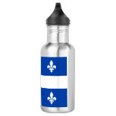 Quebec-Flagge Edelstahlflasche (Rechts)