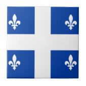 Quebec-Flagge Fliese (Vorderseite)