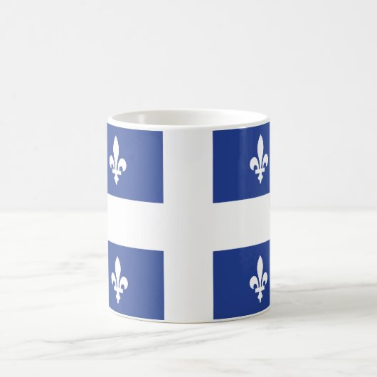 Quebec-Flagge Kaffeetasse (Mittel)