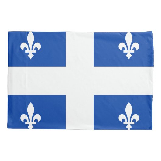 Quebec-Flagge Kissenbezug (Rückseite)