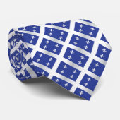 Quebec-Flagge Krawatte (Gerollt)