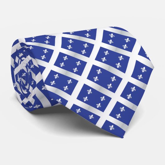 Quebec-Flagge Krawatte (Gerollt)
