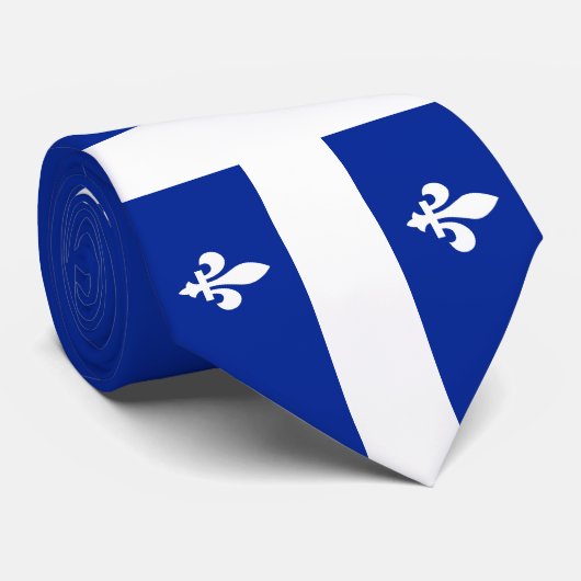 Quebec-Flagge Krawatte (Gerollt)