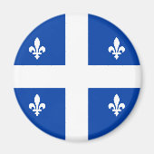 Quebec-Flagge Magnet (Vorne)