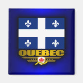 Quebec-Flagge Magnet (Vorne)