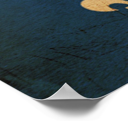 Quebec-Flagge Poster (Ecke)