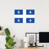 Quebec-Flagge Poster (Heimbüro)
