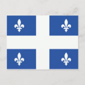 Quebec-Flagge Postkarte (Vorderseite)
