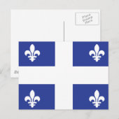 Quebec-Flagge Postkarte (Vorne/Hinten)