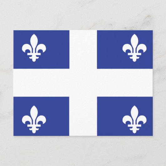 Quebec-Flagge Postkarte (Vorderseite)