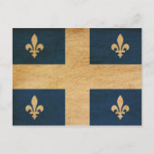 Quebec-Flagge Postkarte (Vorderseite)